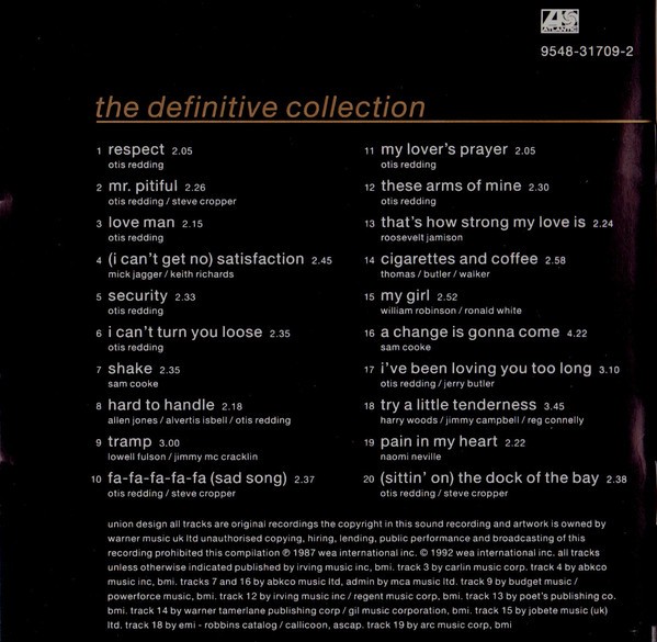 OTIS REDDING - THE DOCK OF THE BAY - THE DIFINITIVE COLLECTION - Imagen 2