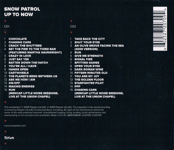 SNOW PATROL - UP TO NOW - Imagen 2
