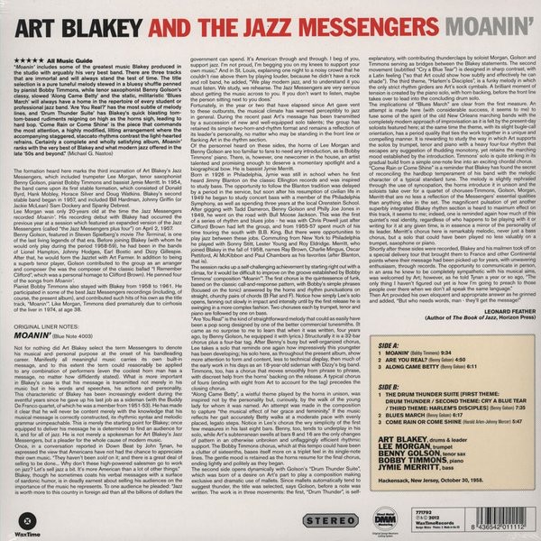 ART BLAKEY AND THE JAZZ MSSENGERS - MOANIN - Imagen 2