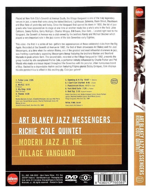 ART BLAKEY & RICHIE COLE - MODERN JAZZ AT THE VILLAGE VANGUARD - Imagen 2