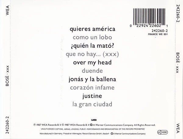 MIGUEL BOSE - XXX - Imagen 2