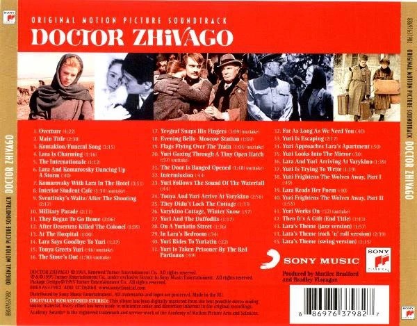 MAURICE JARRE - DOCTOR ZHIVAGO - SOUNDTRACK - Imagen 2