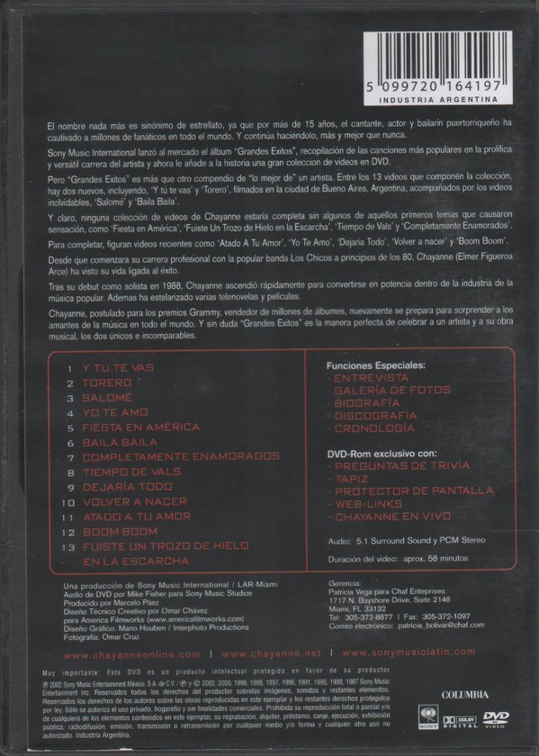 CHAYANNE - GRANDES EXITOS - Imagen 2