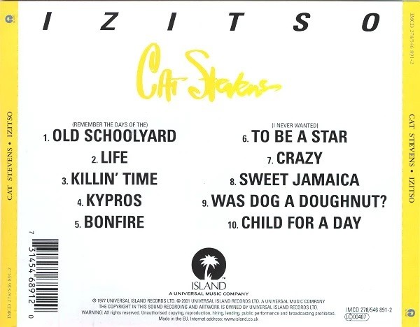 CAT STEVENS - IZITSO - Imagen 2