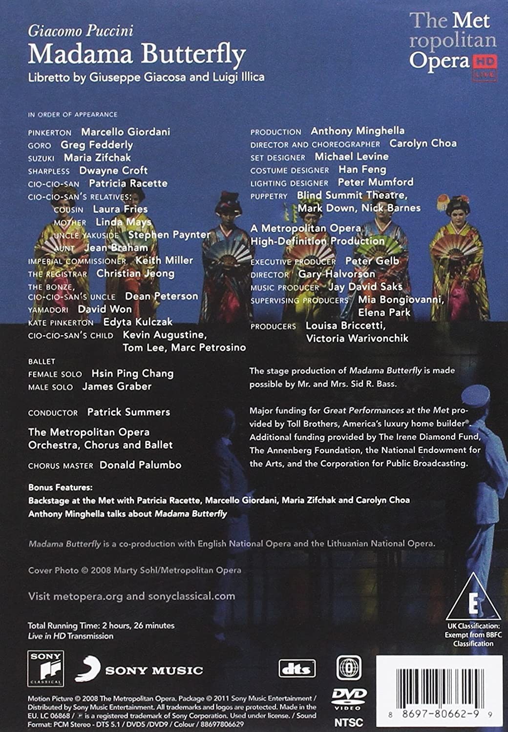 GIACOMO PUCCINI - MADAMA BUTTERFLY - Imagen 2