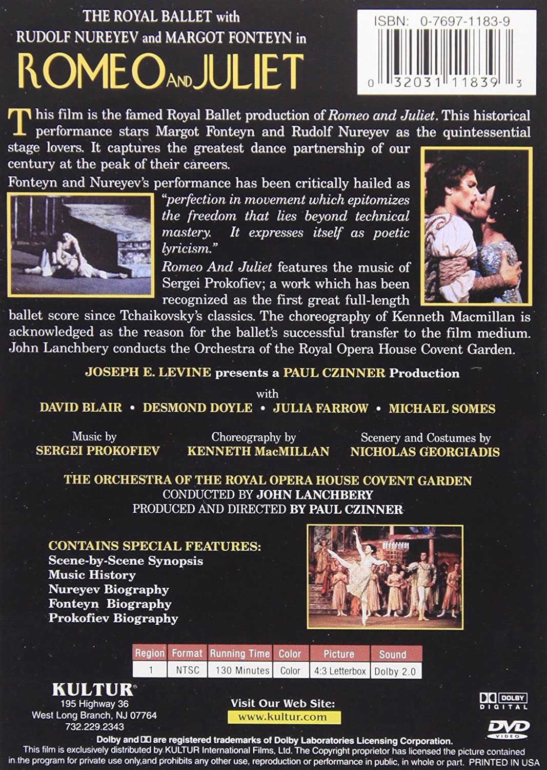 RUDOLF NUREYEV & MARGOT FONTEYN - ROMEO Y JULIETA - Imagen 2