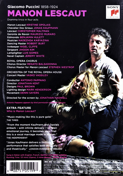 GIACOMO PUCCINI - MANON LESCAUT - Imagen 2