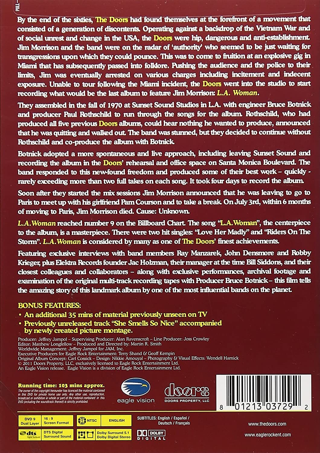THE DOORS - MR MOJO RISIN - THE STORY OF L.A WOMAN - Imagen 2