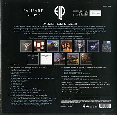 EMERSON LAKE & PALMER - FANFARE 1970-1997 - Imagen 2