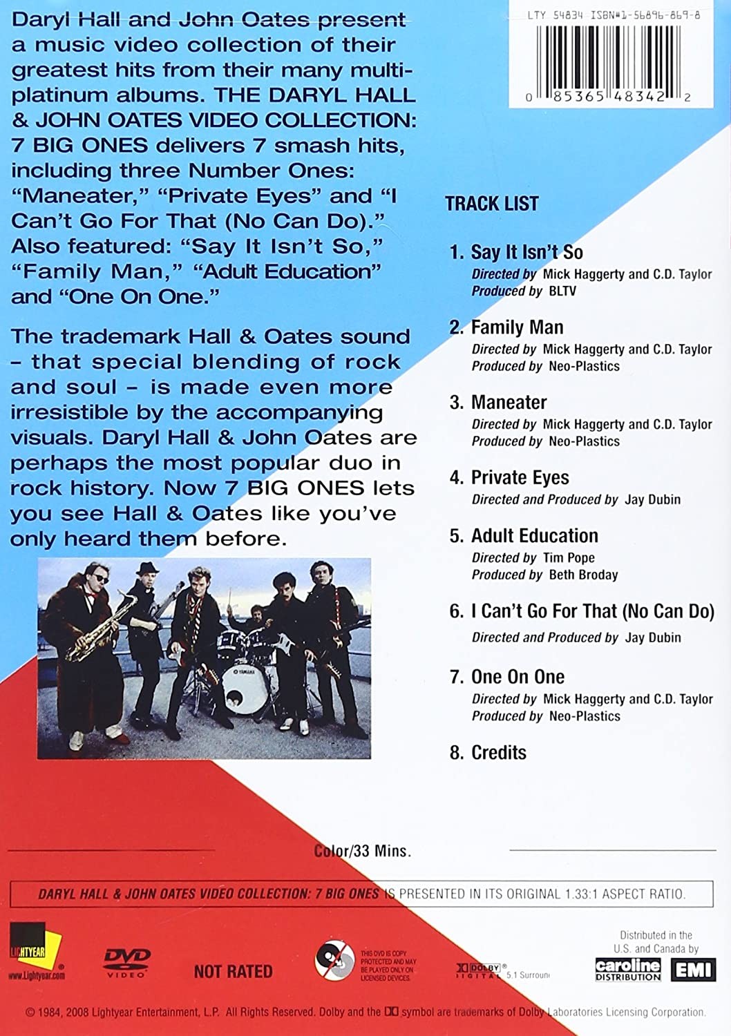 DARYL HALL & JOHN OATES – VIDEO COLLECTION - 7 BIG ONES - Imagen 2