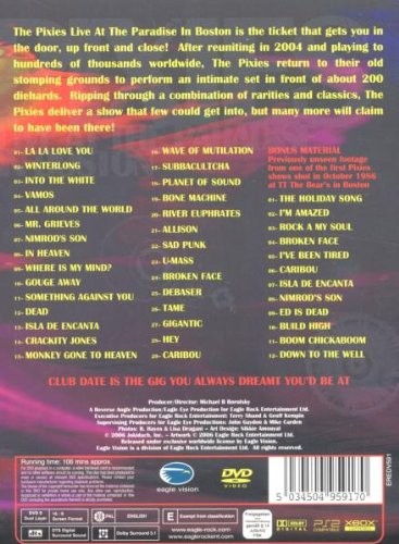 PIXIES - LIVE AT THE PARADISE IN BOSTON