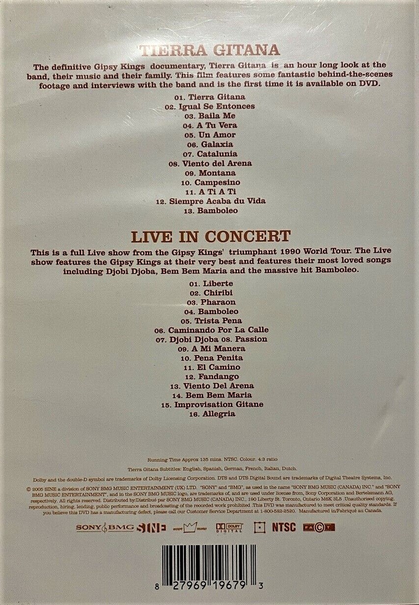 GIPSY KINGS - TIERRA GITANA & LIVE IN CONCERT - Imagen 2