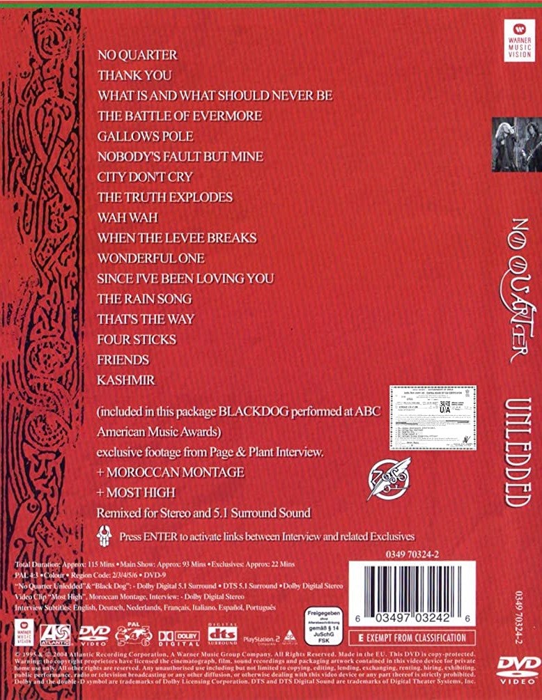 JIMMY PAGE & ROBERT PLANT - NO QUARTER - Imagen 2