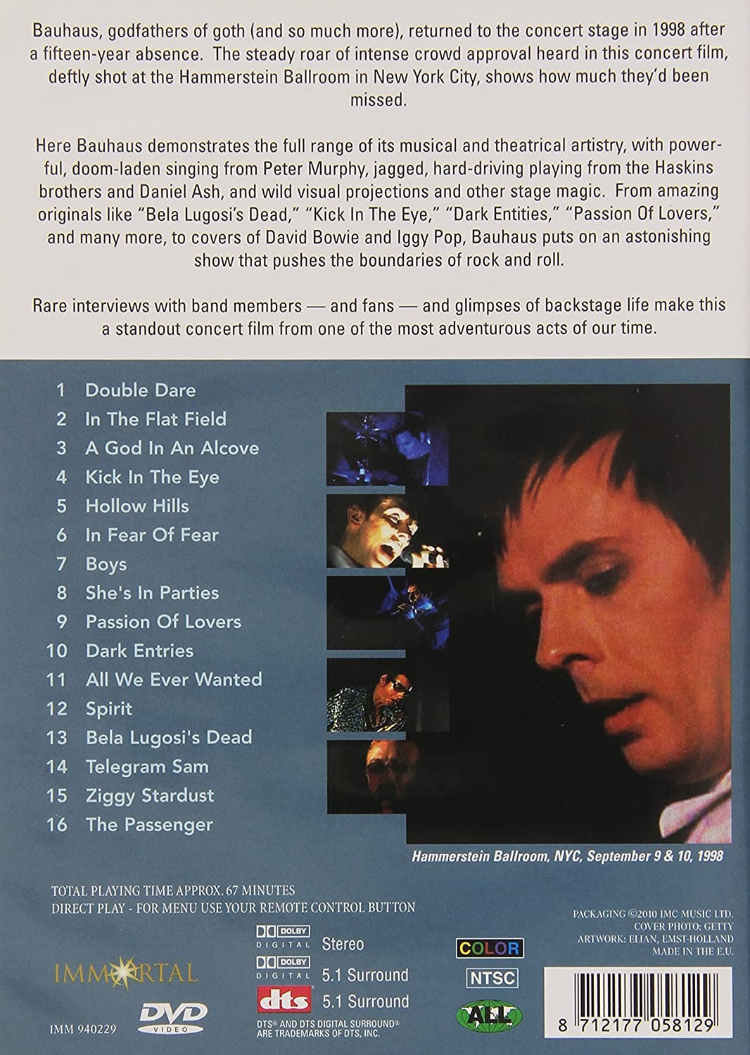 BAUHAUS - LIVE IN NYC 1998 - Imagen 2