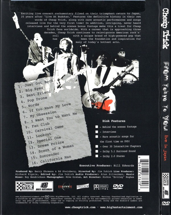 CHEAP TRICK - FROM TOKYO TO YOU - Imagen 2