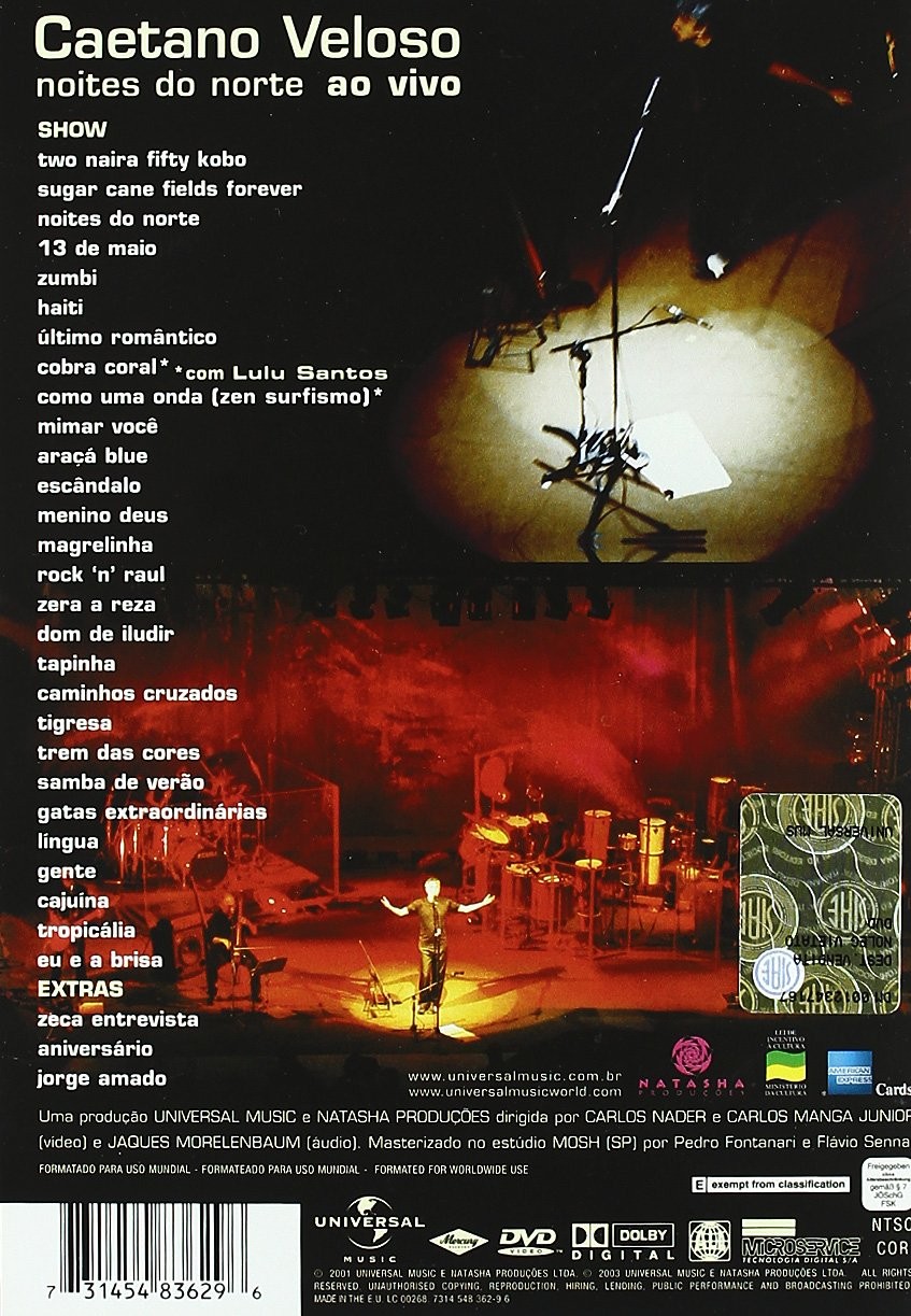 CAETANO VELOSO - NOITES DO NORTE AO VIVO - Imagen 2