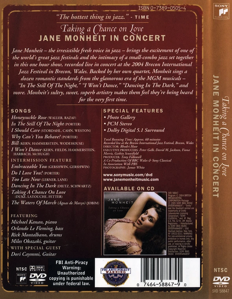 JANE MONHEIT - TAKING A CHANCE ON LOVE - Imagen 2