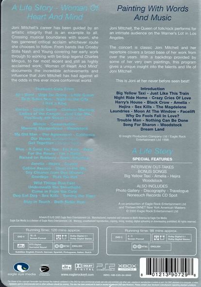 JONI MITCHELL - WOMAN OF HEART AND MIND - PAINTING WITH WORDS AND MUSIC - Imagen 2