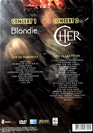 BLONDIE & CHER - LIVE CONCERT - Imagen 2