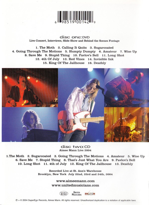 AIMEE MANN - LIVE AT ST ANNS WAREHOUSE - Imagen 2