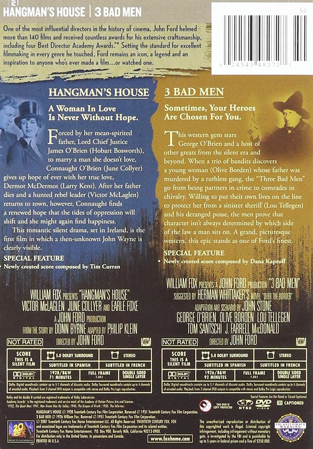 THE FORD FOX COLLECTION - HANGMANS HOUSE / 3 BAD MEN - Imagen 2