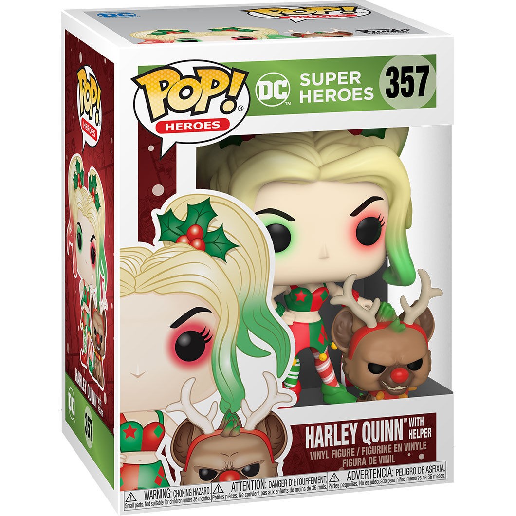 Pop! 357: DC Super Heroes Holiday - Harley Quinn with Helper
