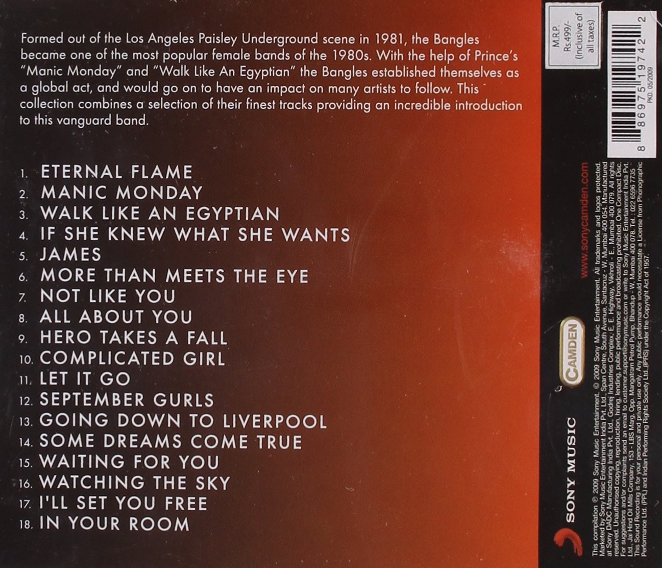 THE BANGLES - ETERNAL FLAME