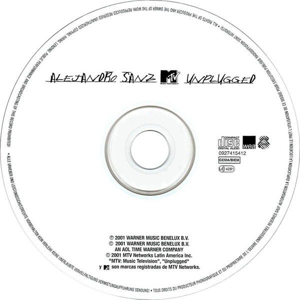 ALEJANDRO SANZ - MTV UMPLUGGED - Imagen 2