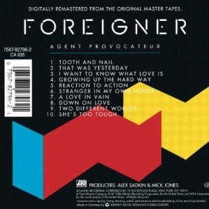 FOREIGNER - AGENT PROVACATEUR