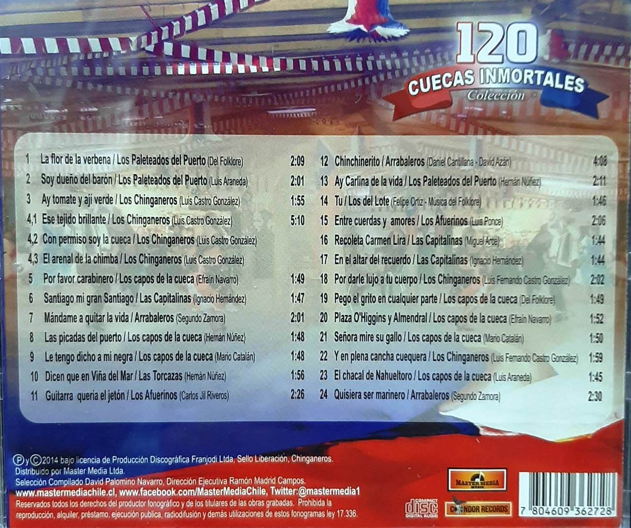 120 CUECAS INMORTALES - CUECAS CHORAS Y BRAVAS - VOL 2 - Imagen 2