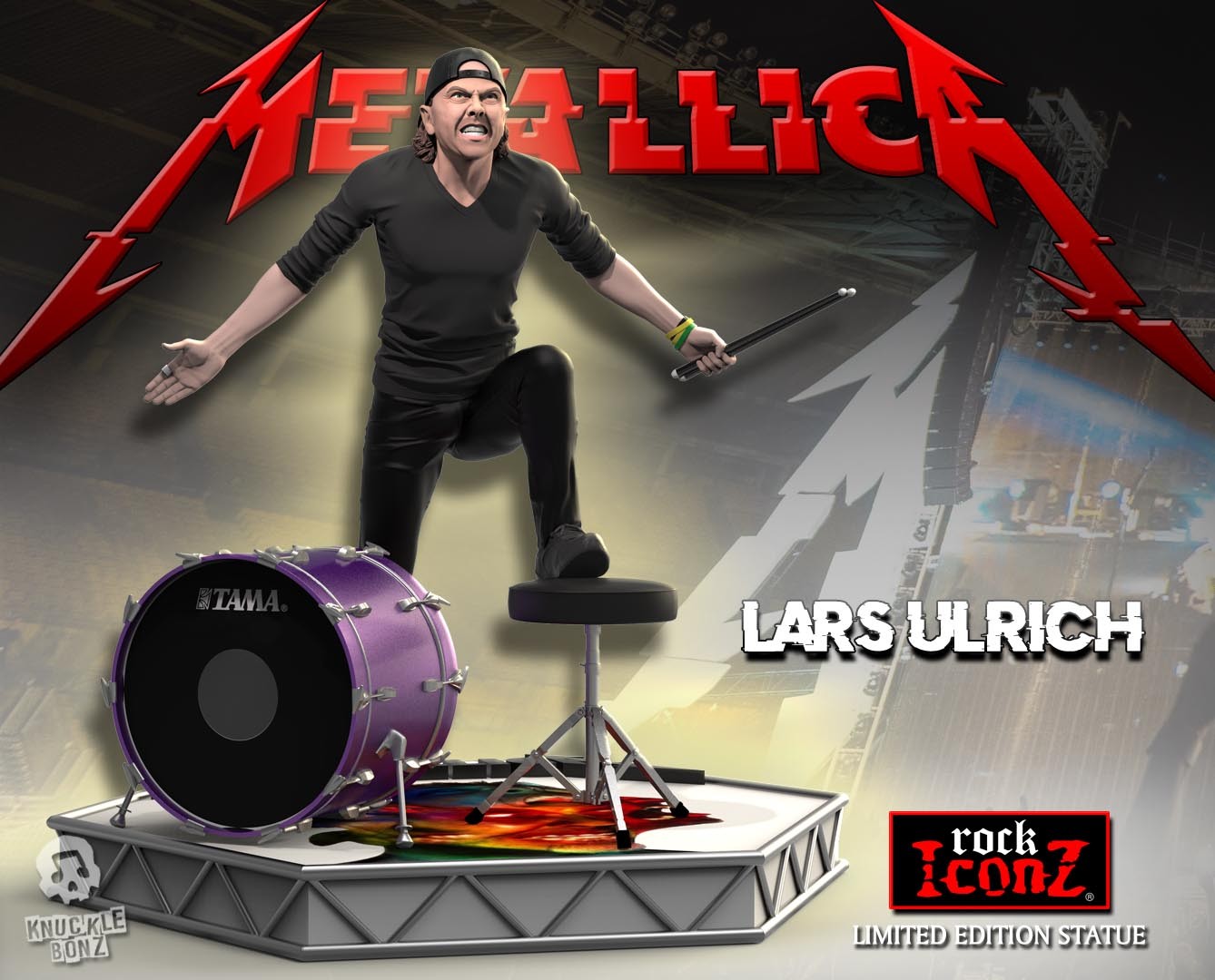 LARS ULRICH - METALLICA / ROCK ICONZ STATUE