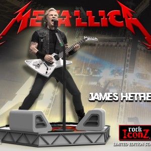 JAMES HETFIELD - METALLICA / ROCK ICONZ STATUE