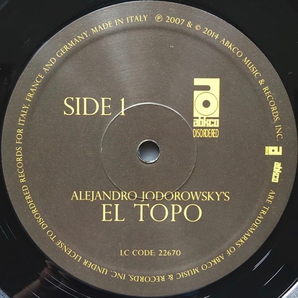 ALEJANDRO JODOROWSKY - EL TOPO - SOUNDTRACK - Imagen 2