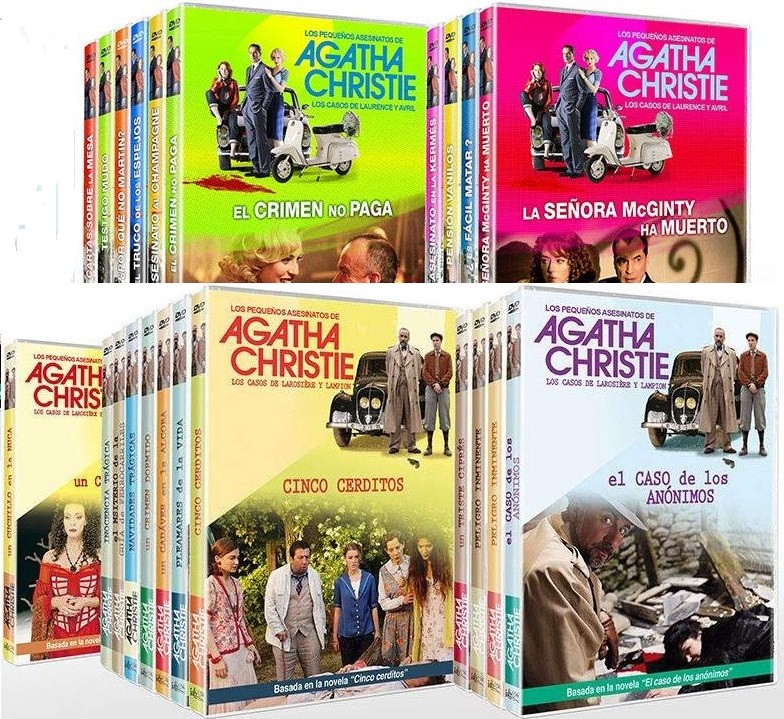 PEQUEÑOS ASESINATOS DE AGATHA CHRISTIE - LOS CASOS DE LAURENCE Y AVRIL - COLECCION COMPLETA