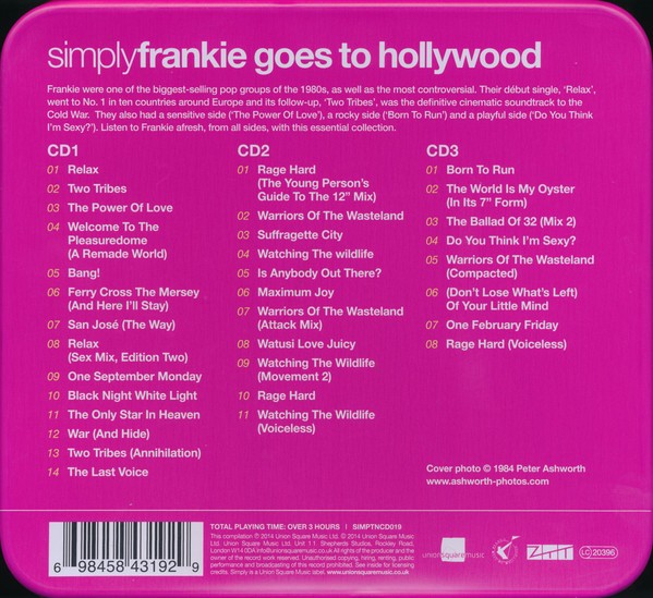 FRANKIE GOES TO HOLLYWOOD - SIMPLY FRANKIE GOES TO HOLLYWOOD - THE HITS TRACKS & REMIXES - Imagen 3