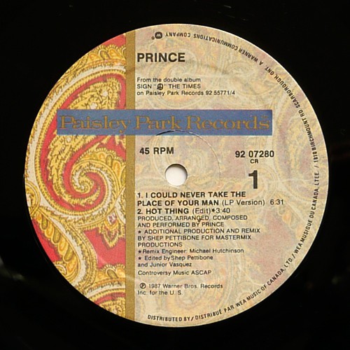 PRINCE - I COULD NEVER TAKE THE PLACE OF YOUR MAN - Imagen 2