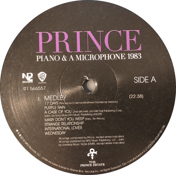 PRINCE PIANO & A MICROPHONE 1983 - Imagen 2