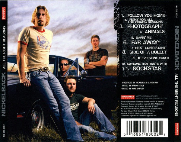 NICKELBACK - ALL THE RIGHT REASONS - Imagen 2