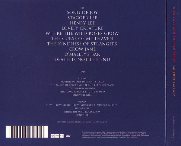 NICK CAVE & THE BAD SEEDS - MURDER BALLADS - Imagen 2