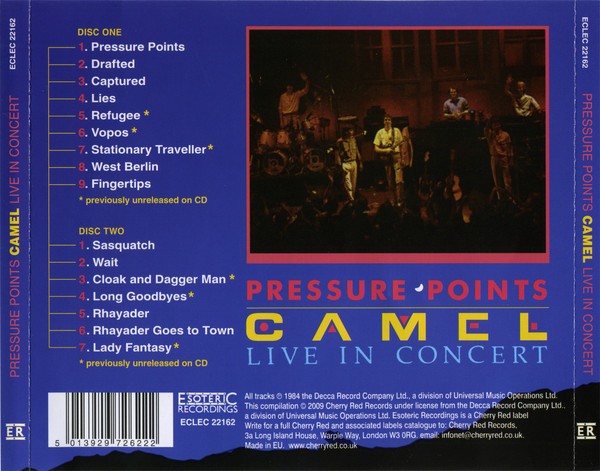 CAMEL - PRESSURE POINTS - LIVE IN CONCERT - Imagen 2