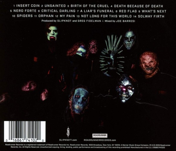Pack De 5 Badges Officiels Slipknot - We Are Not Your Kind - Logo Du Groupe - Noir