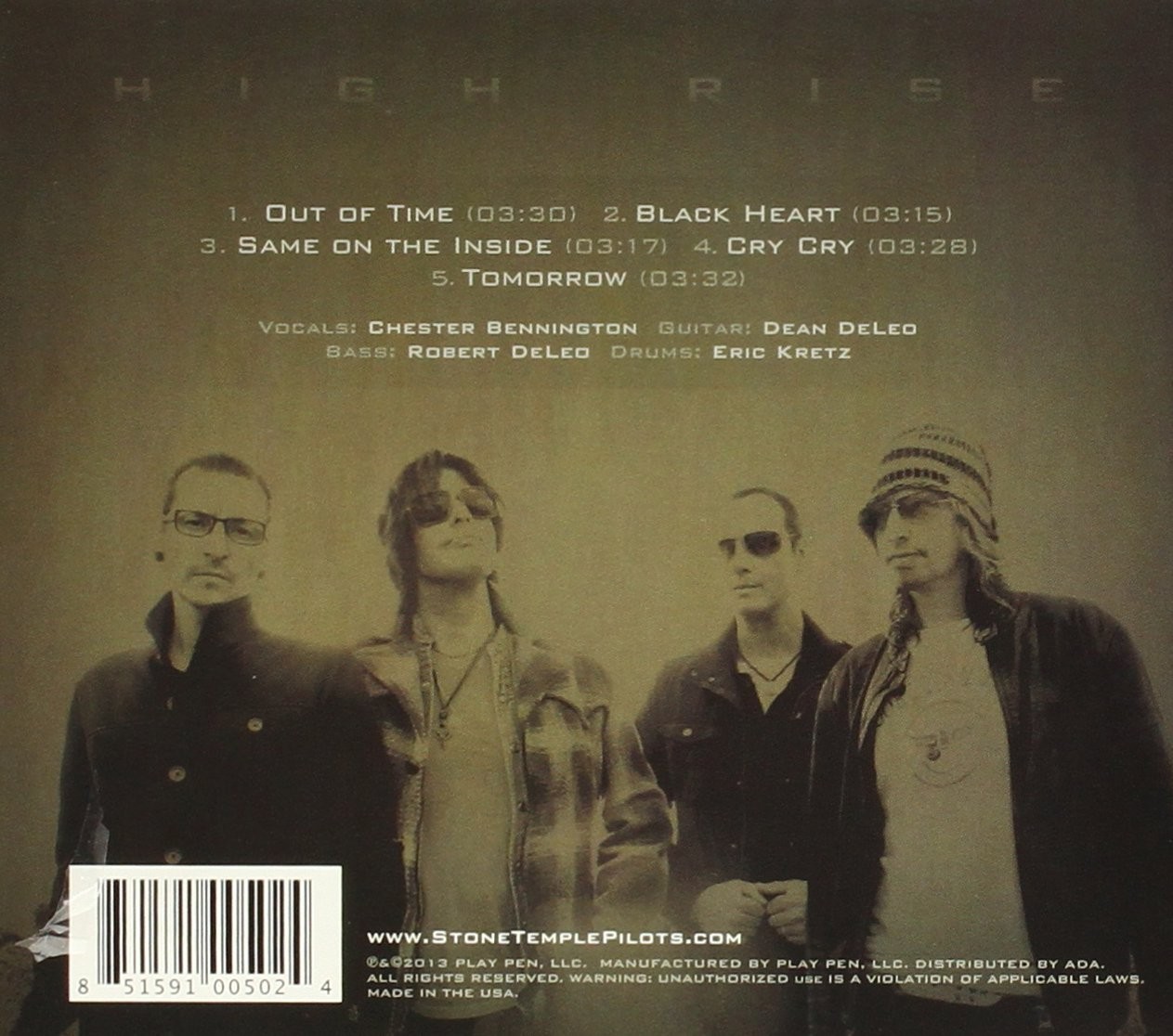 STONE TEMPLE PILOTS WITH CHESTER BENNINGTON - HIGH RISE - Imagen 2