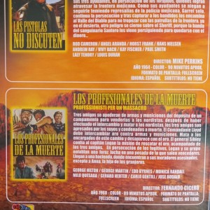 LAS PISTOLAS NO DISCUTEN / LOS PROFESIONALES DE LA MUERTE