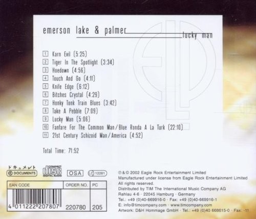 EMERSON LAKE & PALMER - LUCKY MAN - Imagen 2