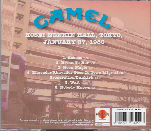 CAMEL - KOSEI NENKIN HALL TOKYO 1980 - Imagen 2