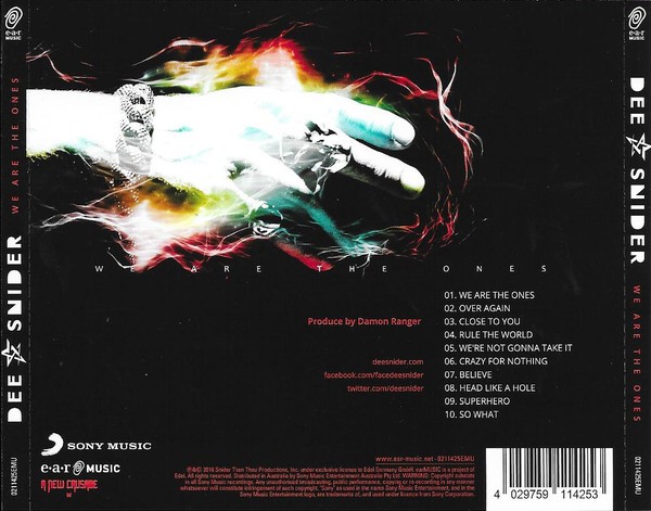DEE SNIDER - WE ARE THE ONES - Imagen 2