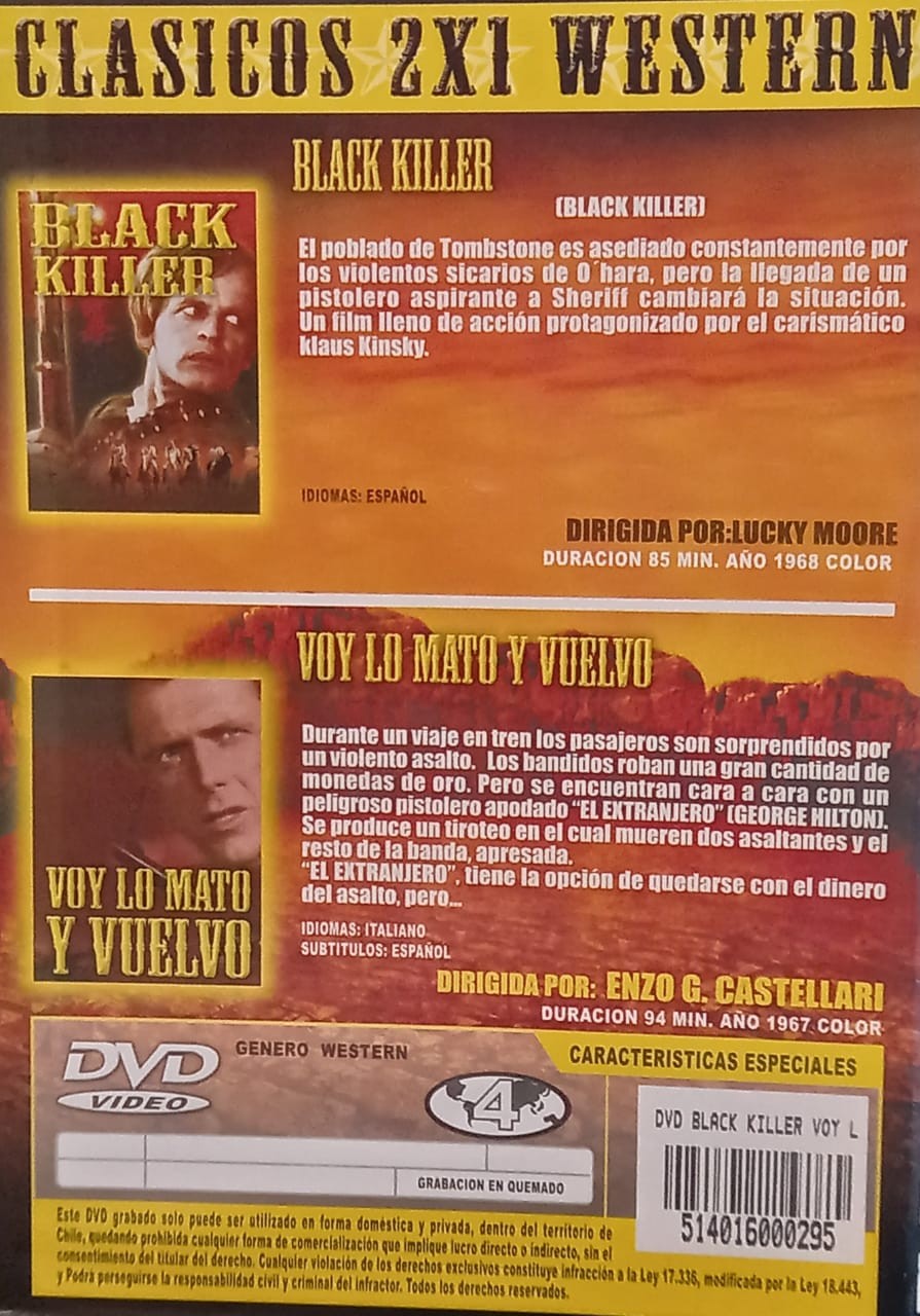 BLACK KILLER / VOY LO MATO Y VUELVO