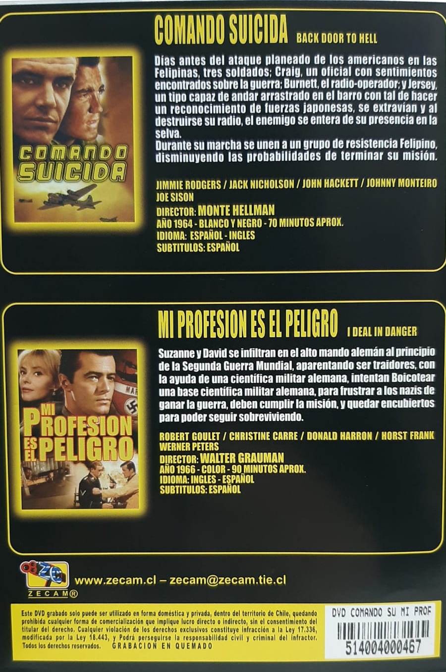 COMANDO SUICIDA / MI PROFESION ES EL PELIGRO - Imagen 2