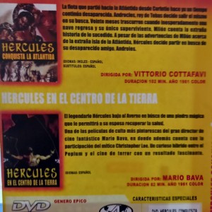 HERCULES CONQUISTA LA ATLANTIDA / HERCULES EN EL CENTRO DE LA TIERRA