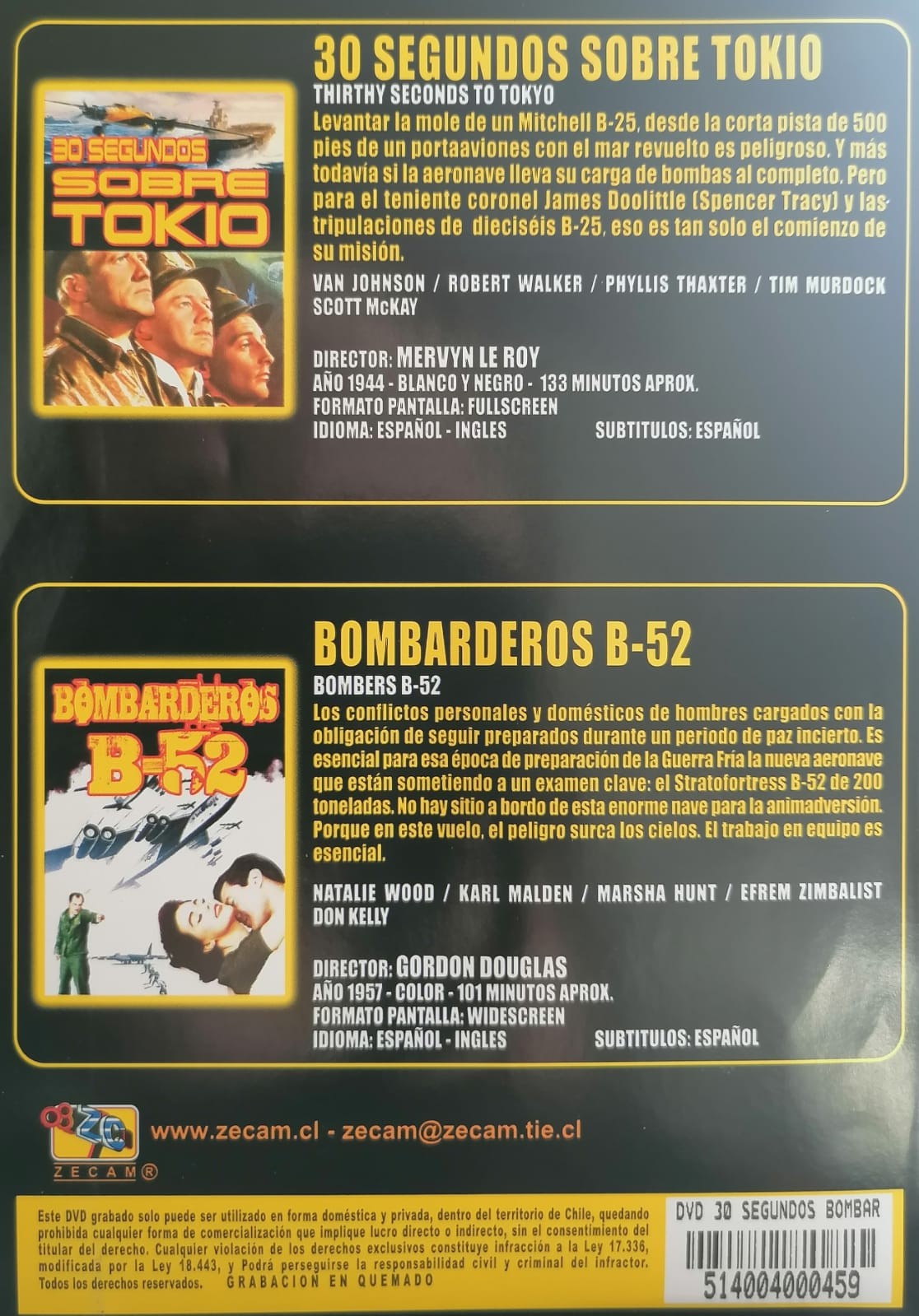 30 SEGUNDOS SOBRE TOKIO / BOMBARDEROS B-52